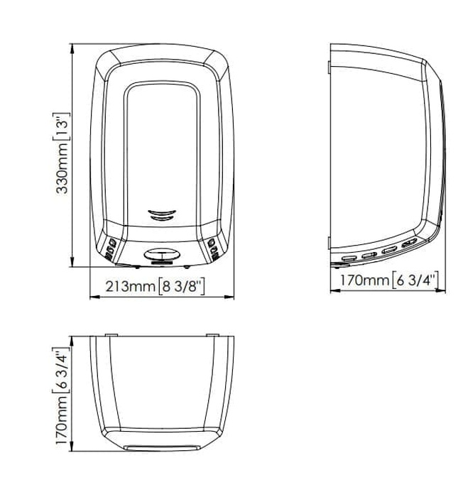 Máy sấy tay đôi siêu tốc cảm biến Mediclinics M09AC